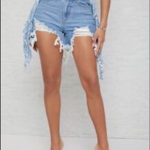 New and CUTE!! Fall Shein Denim Shorts Size 30